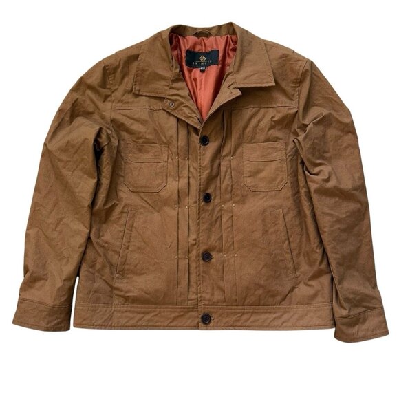 Skinler Size 2XL Brown Jacket Work Chore Coat Collared Lined Yellowstone - Picture 1 of 9